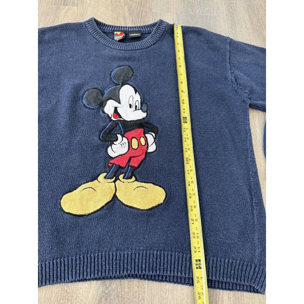 Vintage Disney 90s Sweater Adults Small Mickey Mouse Embroidery FLAW - Picture 4 of 8